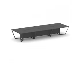 Стол переговорный прямоугольный ЛДСП/краш. металл 4800x1600x750 Steel Meet images