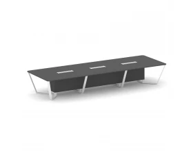 Стол переговорный прямоугольный ЛДСП/краш. металл 4800x1600x750 Steel Meet images