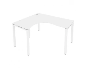 Стол криволинейный левый на П-образном м/к 140x120x75 Metal System images