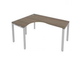 Стол криволинейный левый на П-образном м/к 160x120x75 Metal System images