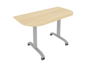 Стол радиусный складной мобильный 1300x650x757 Mobile System images