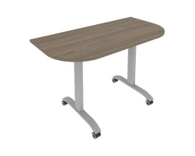 Стол радиусный складной мобильный 1300x650x757 Mobile System images