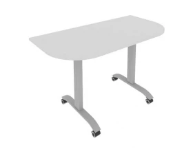 Стол радиусный складной мобильный 1300x650x757 Mobile System images