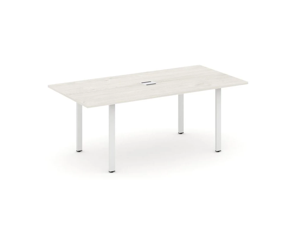 Стол переговорный на П-образном каркасе с лючком 1980x980x750 Style Project Direct