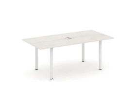 Стол переговорный на П-образном каркасе с лючком 1980x980x750 Style Project Direct images