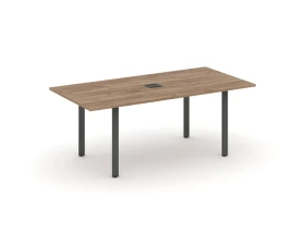 Стол переговорный на П-образном каркасе с лючком 1980x980x750 Style Project Direct images