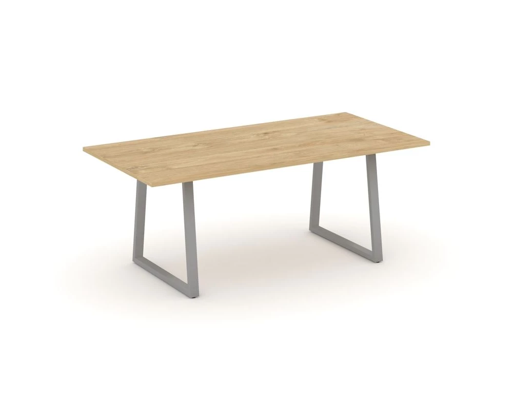 Стол переговорный опоры трапеция без лючка 1980x980x750 Style Project Direct