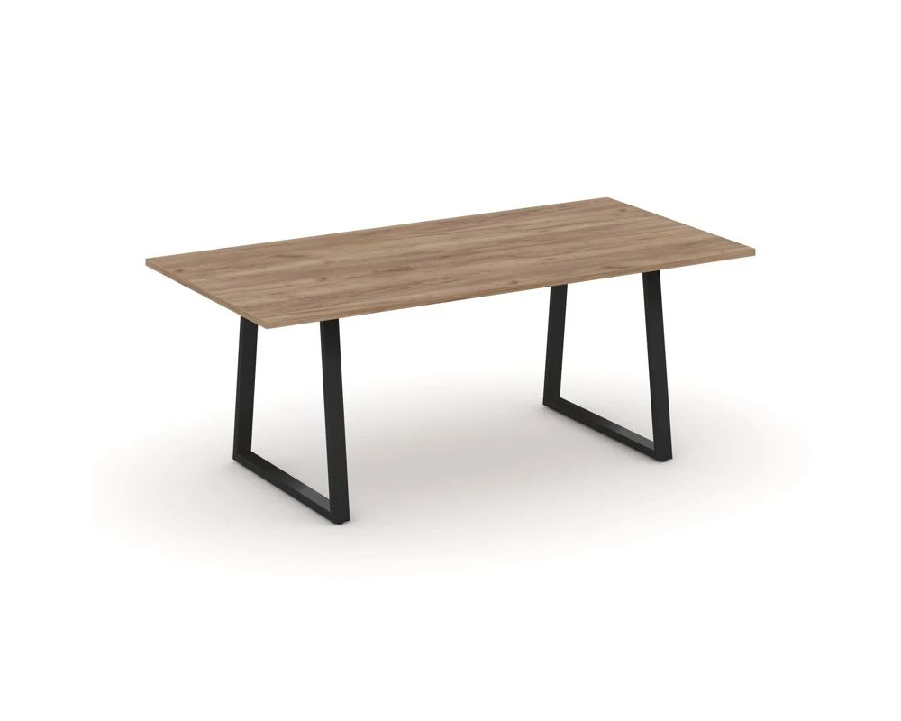 Стол переговорный опоры трапеция без лючка 1980x980x750 Style Project Direct