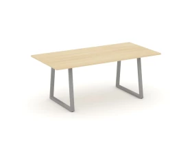 Стол переговорный опоры трапеция без лючка 1980x980x750 Style Project Direct images