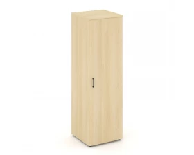 Гардероб узкий глубокий с полкой и штангой-трубой овальной 600x600x1982 зад. стенка HDF Style Project images