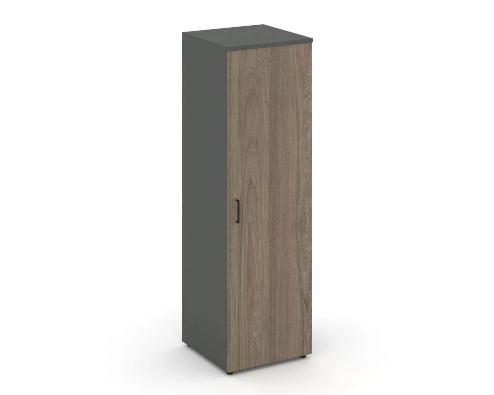 Гардероб узкий глубокий с полкой и штангой-трубой овальной 600x600x1982 зад. стенка HDF Style Project