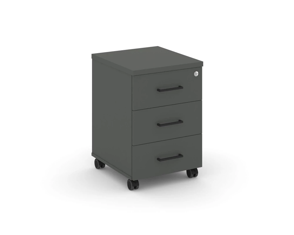 Тумба мобильная 3 ящ. Стандартные колеса 416x460x611 Style Project