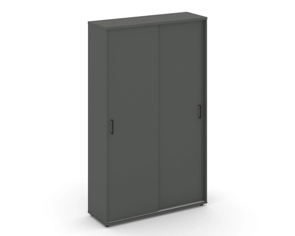 Шкаф-купе с полками в 2-х секциях 1200x400x1982 зад. стенка HDF Style Project