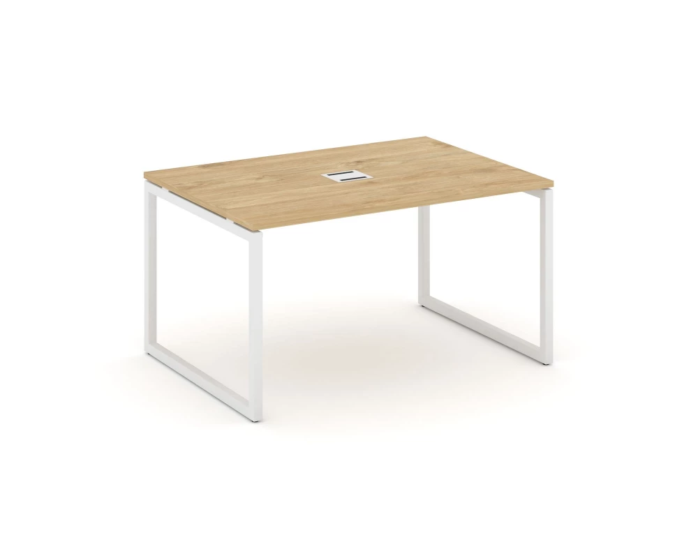 Стол переговорный на О-образном каркасе 40 мм с лючком 980x980x750 Style Project