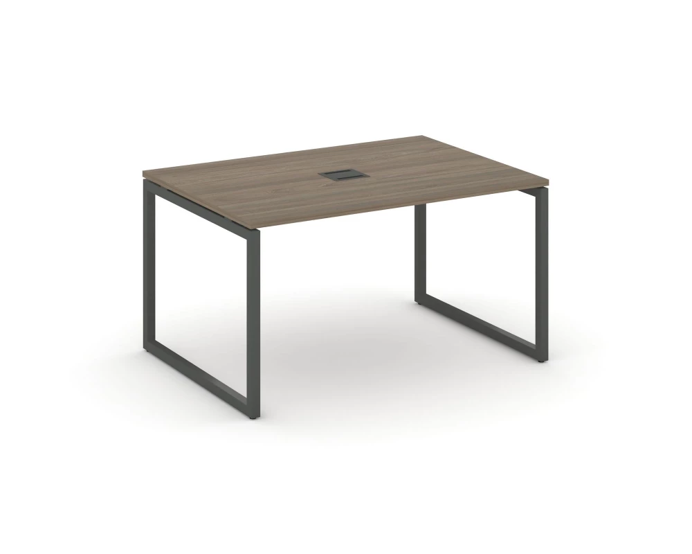 Стол переговорный на О-образном каркасе 40 мм с лючком 980x980x750 Style Project