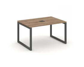 Стол переговорный на О-образном каркасе 50 мм с лючком 980x980x750 Style Project images