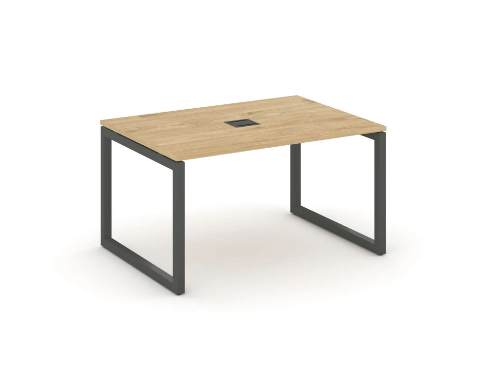 Стол переговорный на О-образном каркасе 50 мм с лючком 980x980x750 Style Project