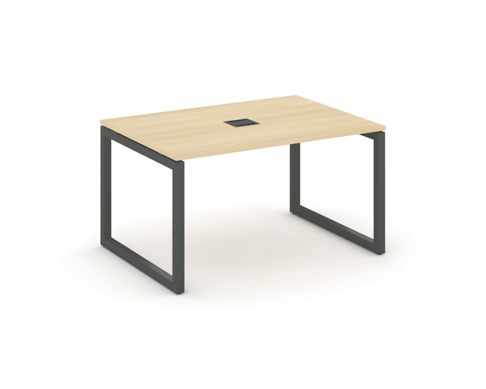 Стол переговорный на О-образном каркасе 50 мм с лючком 980x980x750 Style Project