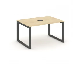 Стол переговорный на О-образном каркасе 50 мм с лючком 980x980x750 Style Project images