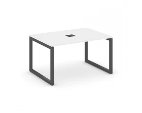 Стол переговорный на О-образном каркасе 50 мм с лючком 980x980x750 Style Project images