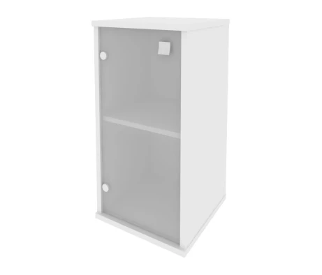 Шкаф низкий узкий 1 низкая дверь стекло левый 412x410x828 Стайл Систем / Style System