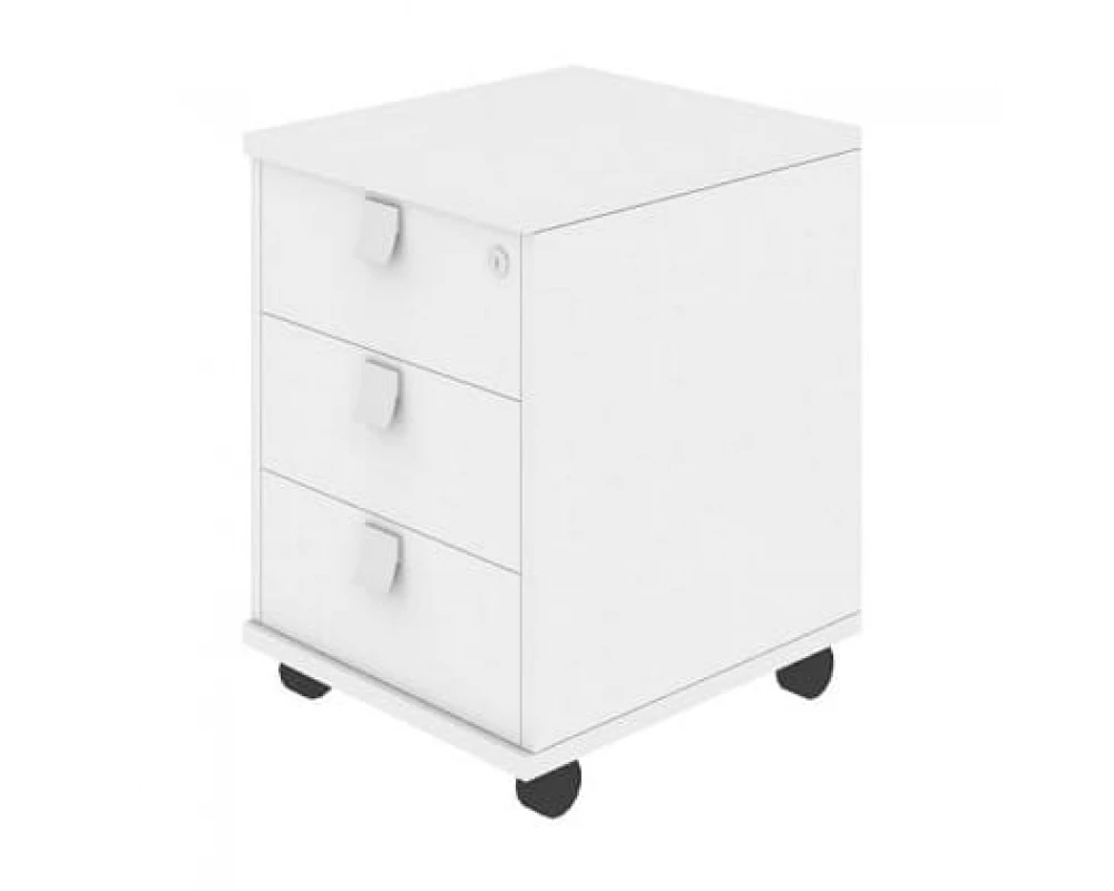 Тумба подкатная 3 ящика с замком Style System