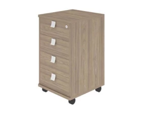 Тумба подкатная 4 ящика с замком Style System images