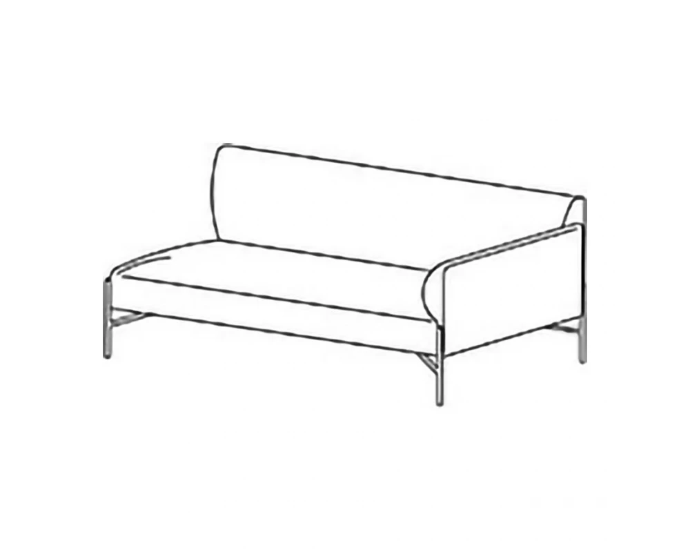 Трехместная секция, п/л слева Toscana