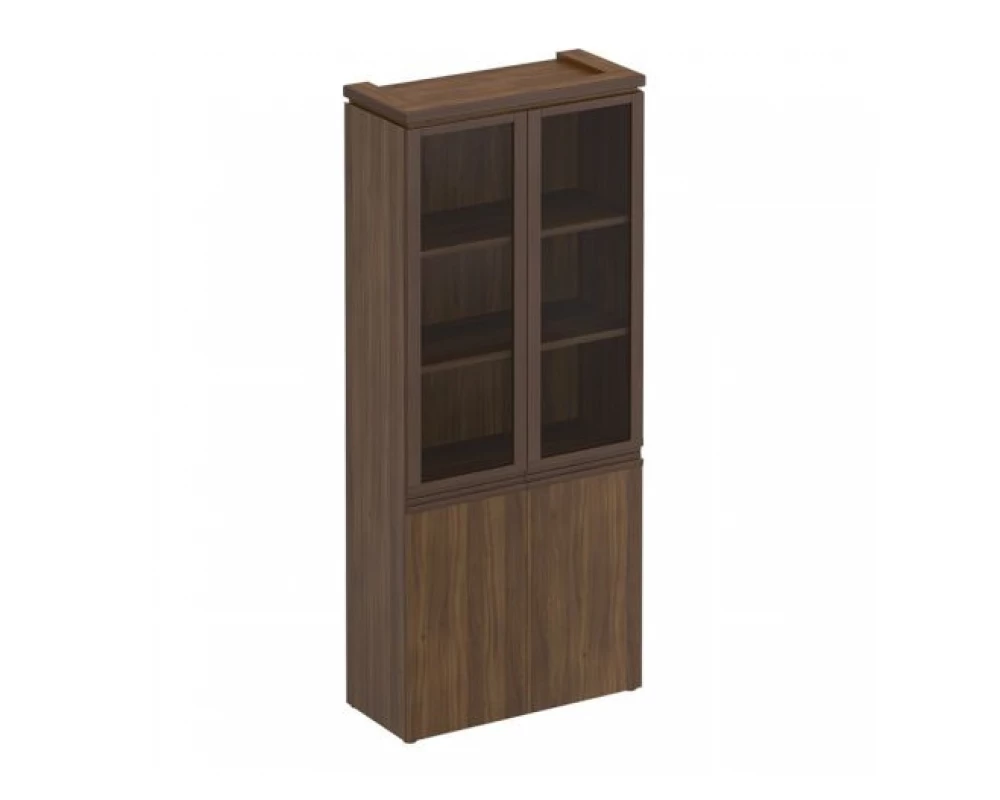 Шкаф для документов со стеклянными дверями МК 343 ДА Mark