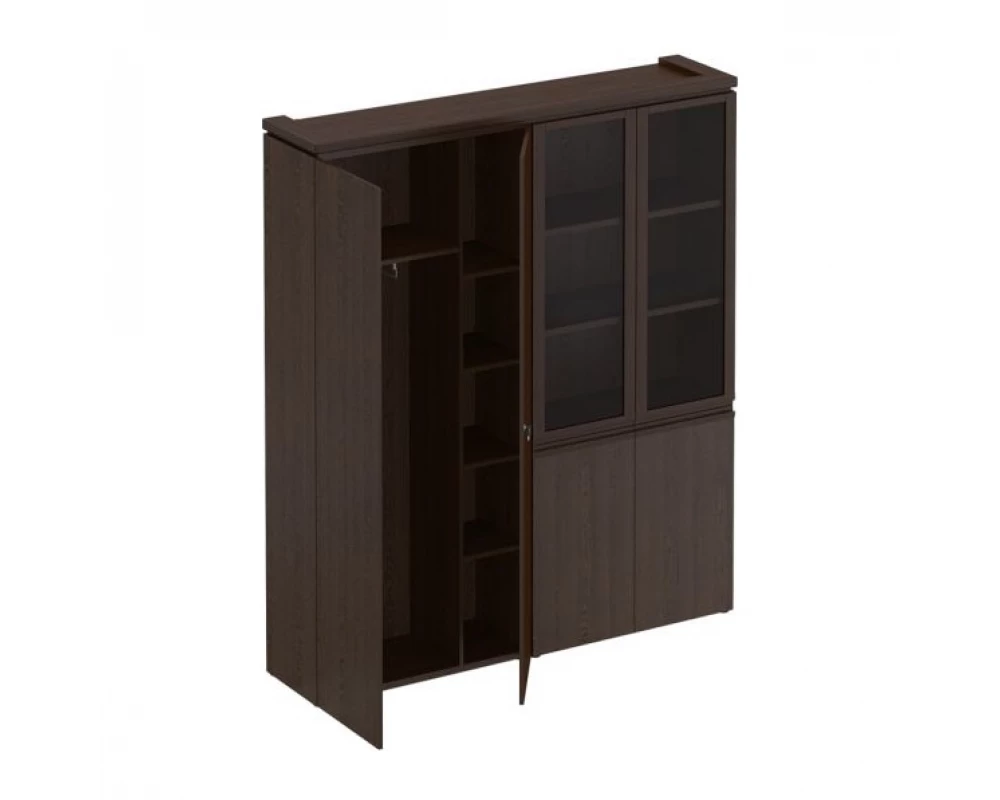 Шкаф комбинированный для одежды со стеклом МК 359 Mark