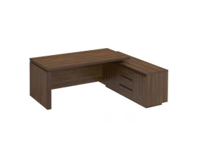 Стол руководителя на опорной тумбе левый правый МК 136 ДА Mark images