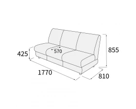 Модуль 3-х местный без подлокотников Матрикс images