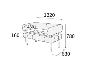 Диван 2-х местный Спринт images