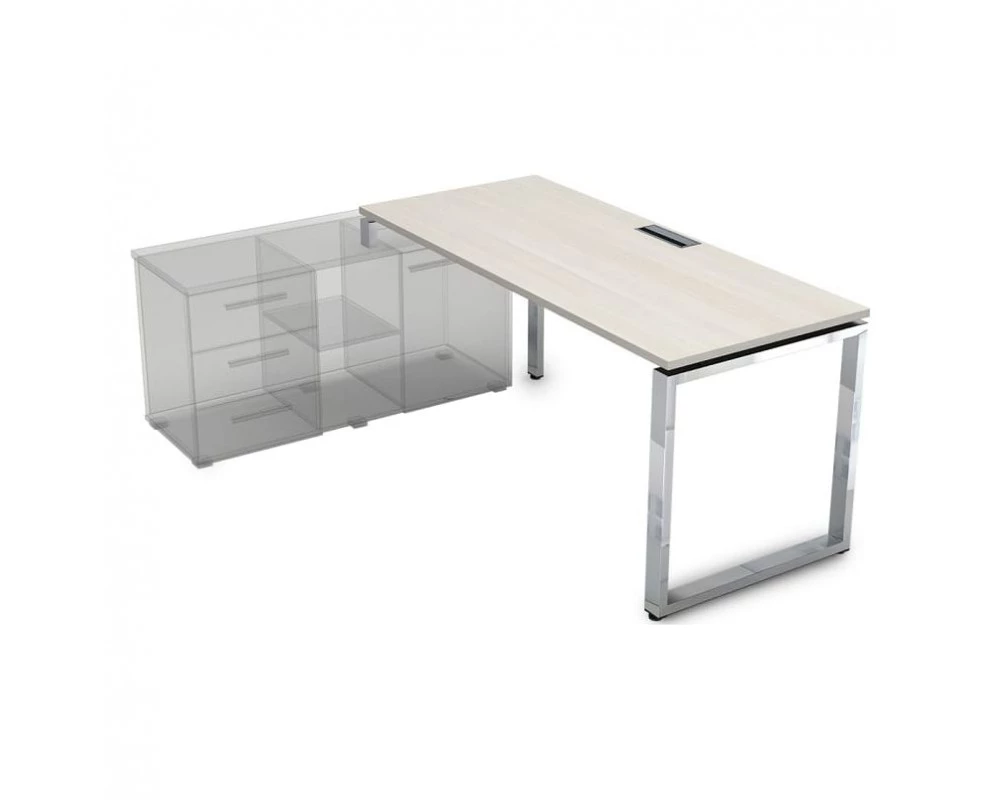 Стол рабочий, прямолинейный три опоры, левый (1400*700*750) НСТЛ-О.979 Gloss Line