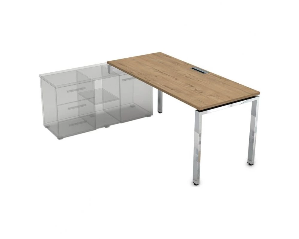 Стол рабочий прямолинейный три опоры, левый (1800*700*750) НСТЛ-П.975 Gloss Line