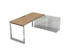 Стол рабочий, прямолинейный три опоры, правый (1400*700*750) НСТП-О.979 Gloss Line images