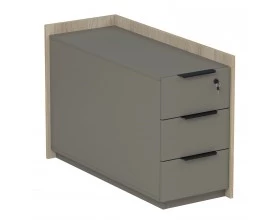 Тумба опорная, угловая с ящиками (УНИВЕРСАЛЬНАЯ: ПРАВАЯ/ЛЕВАЯ) (984x404x670) Magnetic images