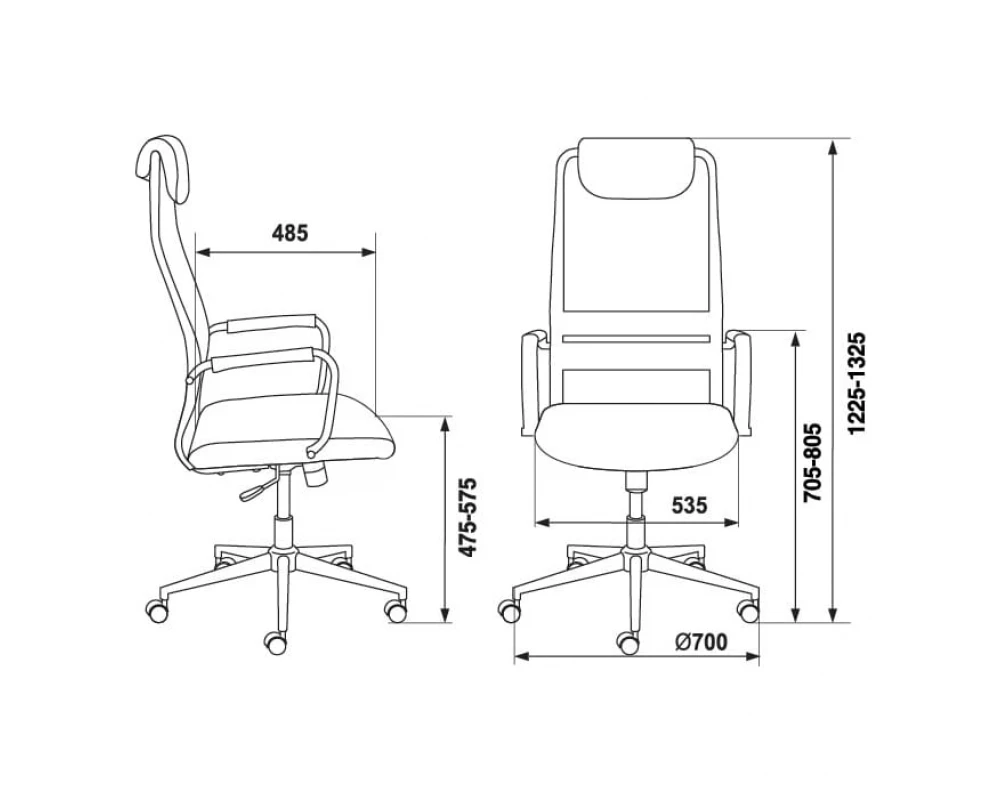 Кресло Бюрократ KB-9N/TW