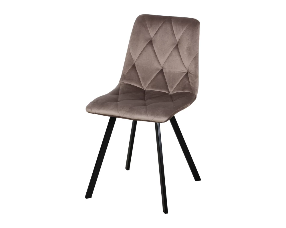 Стул обеденный Рокки ножки прямоугольные черные