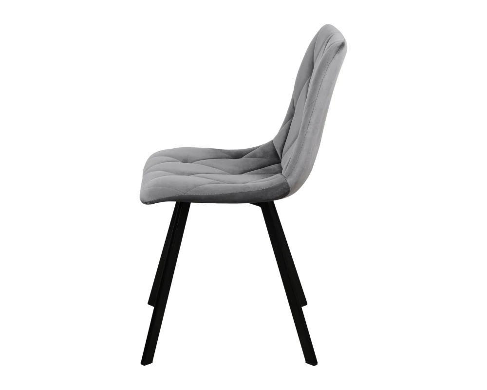 Стул обеденный Рокки ножки прямоугольные черные