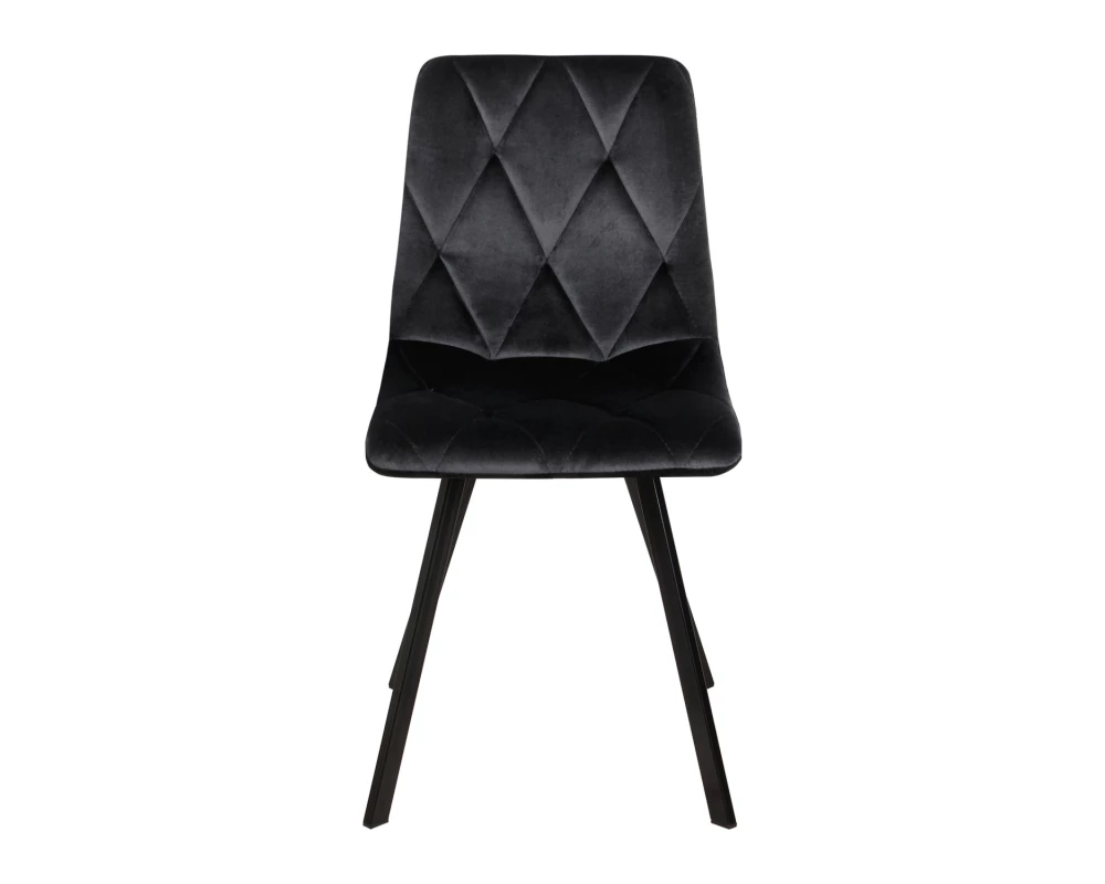 Стул обеденный Рокки ножки прямоугольные черные