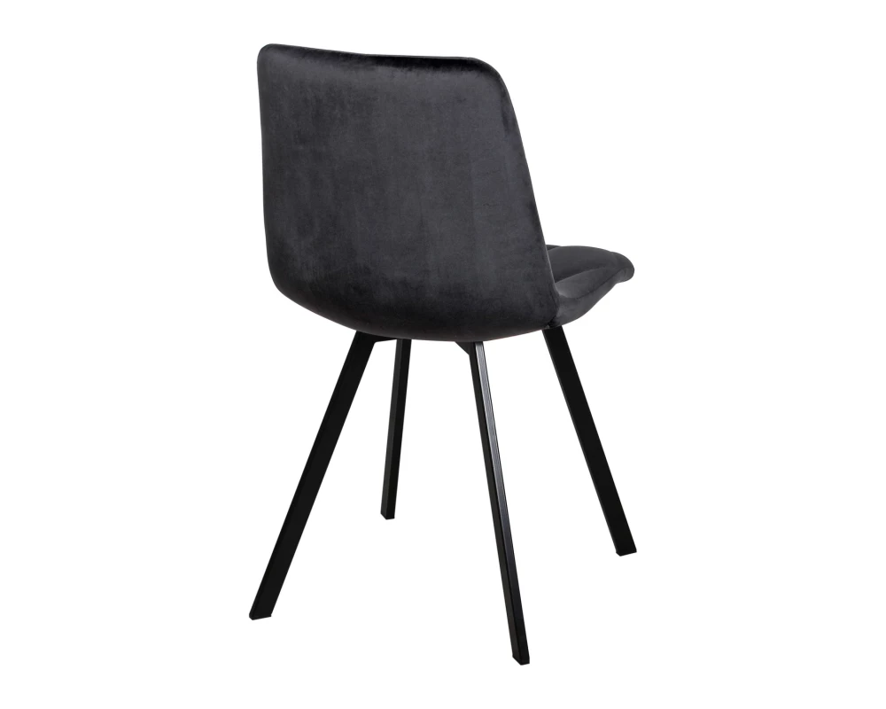 Стул обеденный Рокки ножки прямоугольные черные