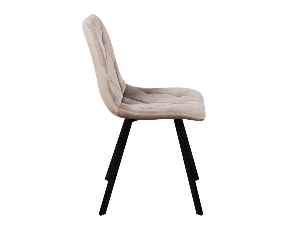 Стул обеденный Рокки ножки прямоугольные черные