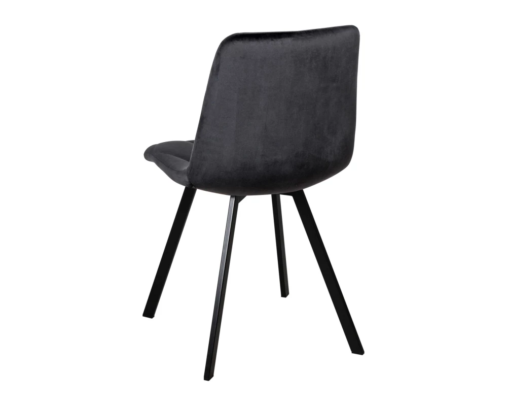 Стул обеденный Рокки ножки прямоугольные черные