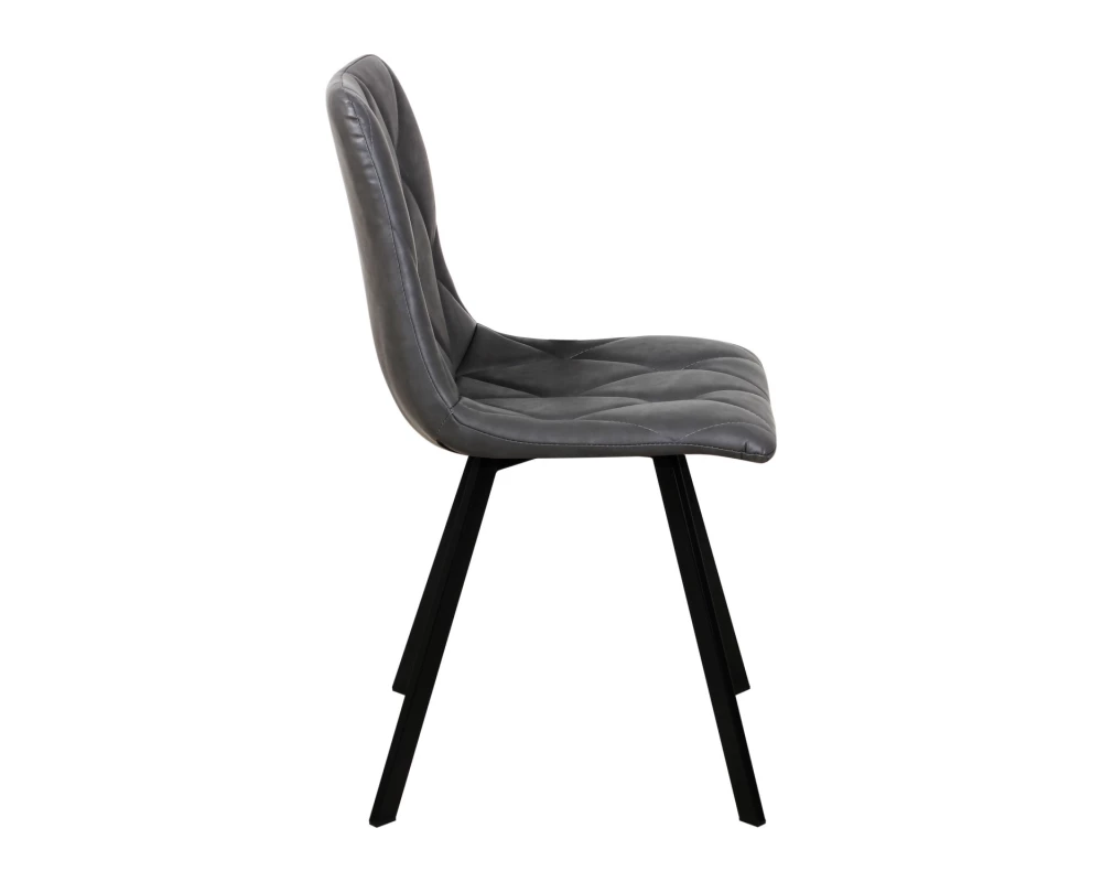 Стул обеденный Рокки ножки прямоугольные черные