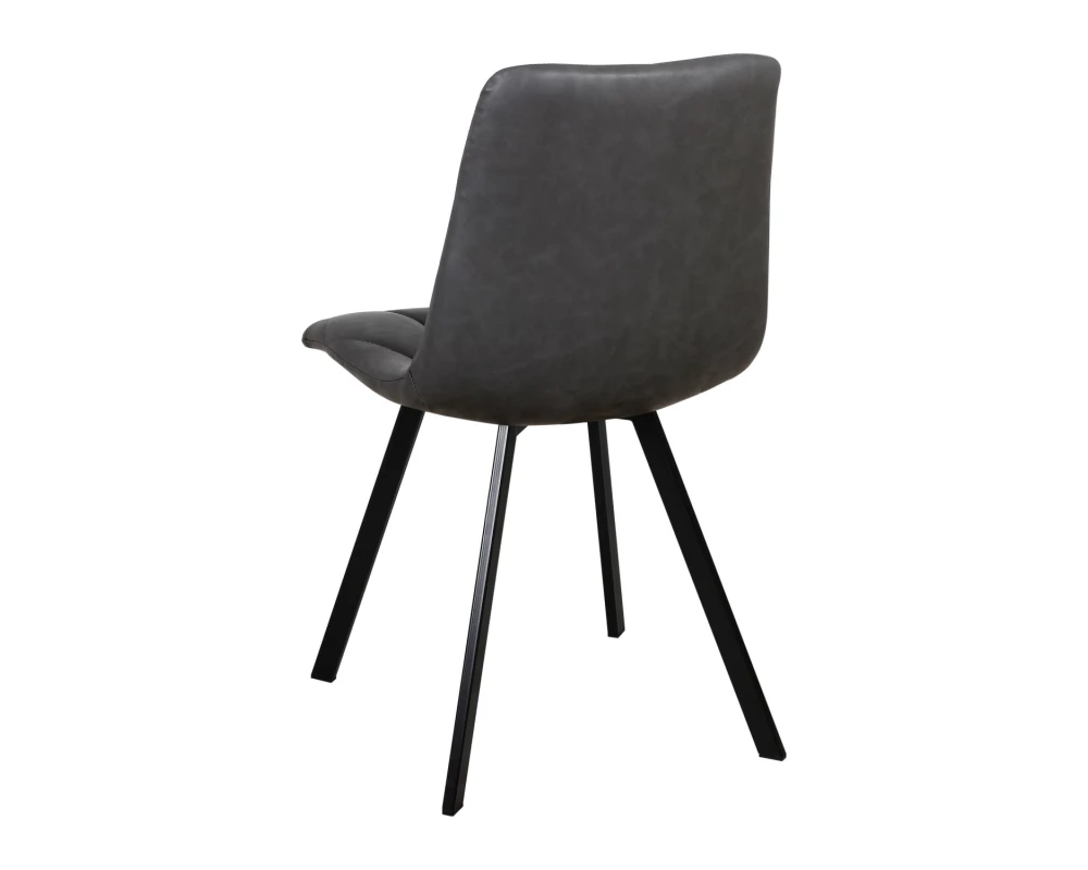 Стул обеденный Рокки ножки прямоугольные черные