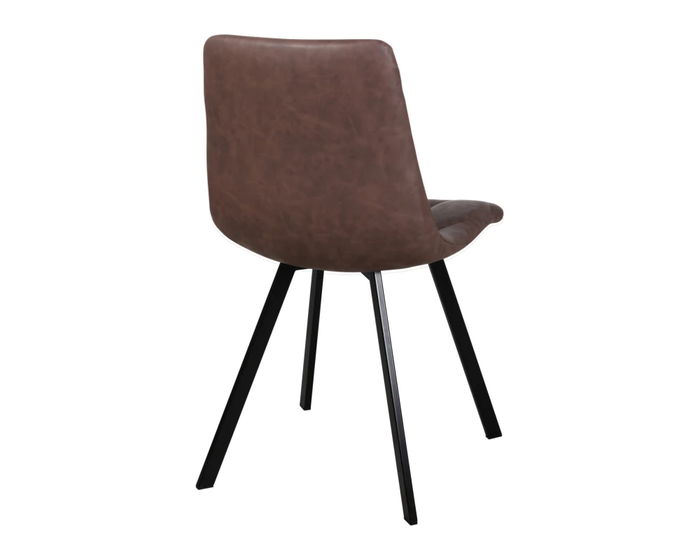 Стул обеденный Рокки ножки прямоугольные черные