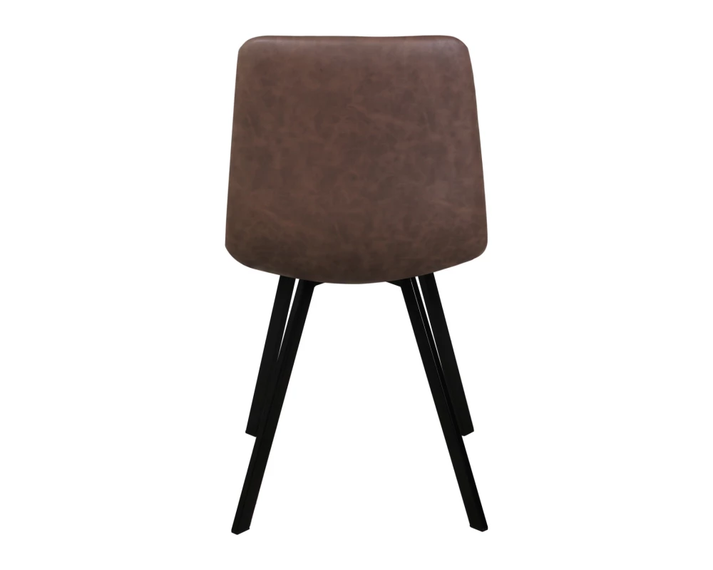 Стул обеденный Рокки ножки прямоугольные черные