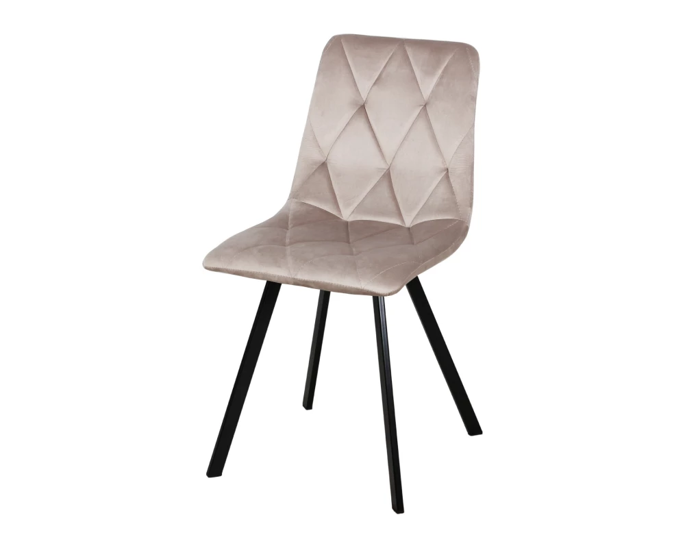 Стул обеденный Рокки ножки прямоугольные черные