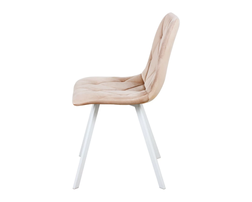 Стул обеденный Рокки-РФ ножки прямоугольные белые